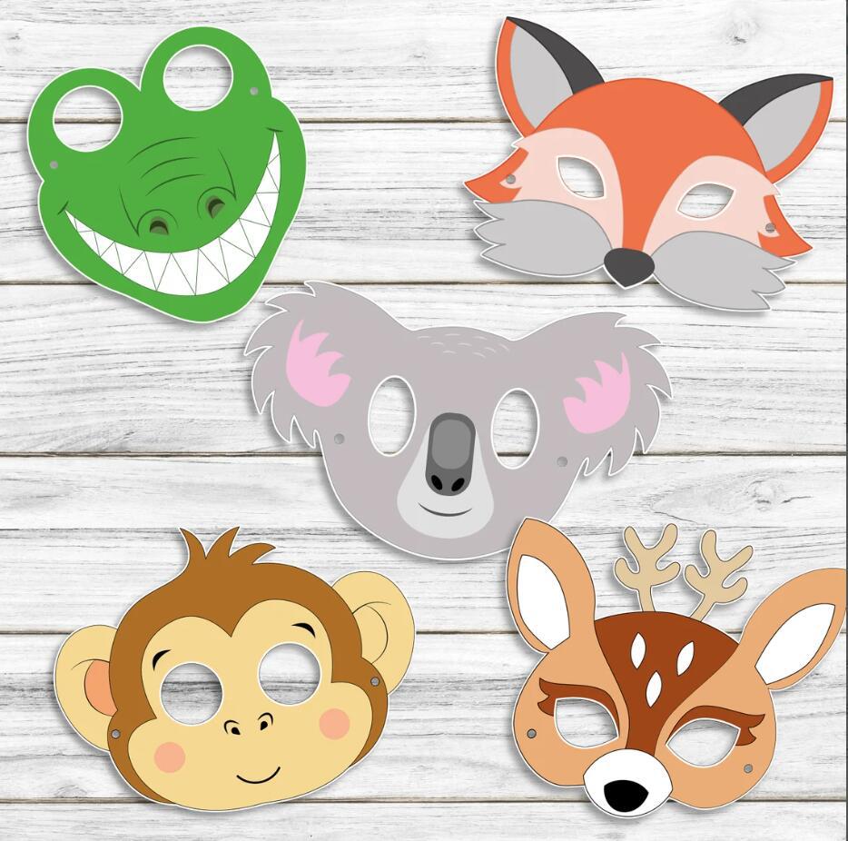20 шт. бумажных масок животных – обзор и цена Zoo Party Games